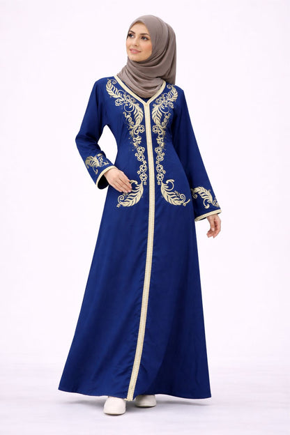 Luxe Front-embroidered Jalabiya