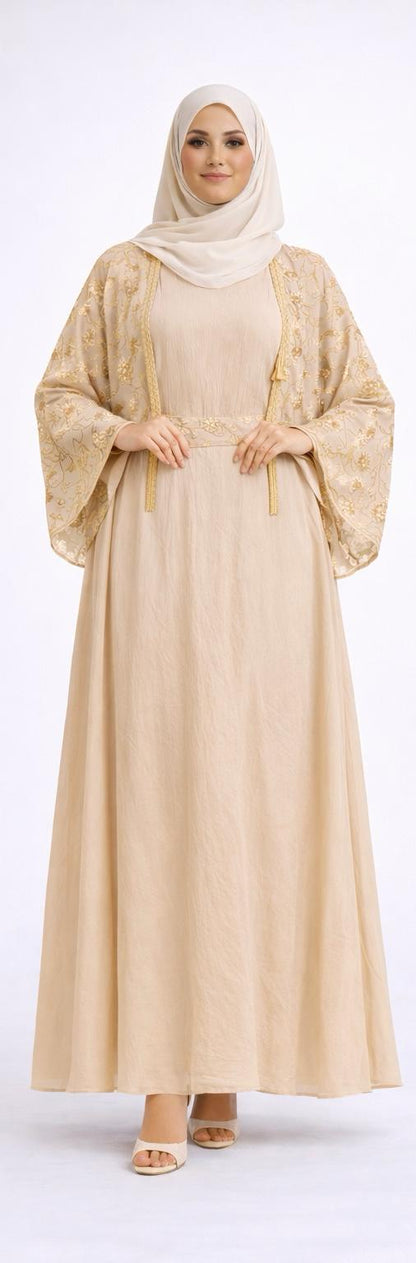 Ivory veil Kaftan