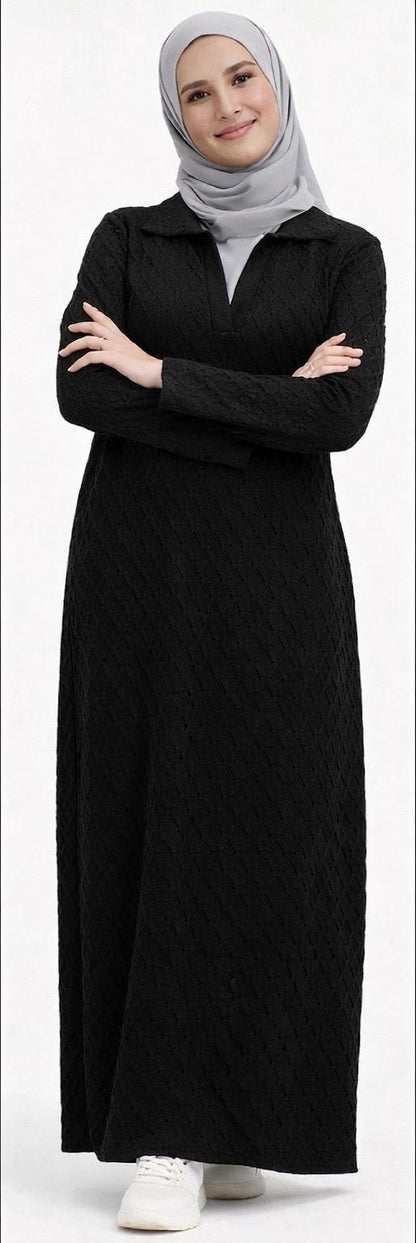 Textured Knit Maxi Dress