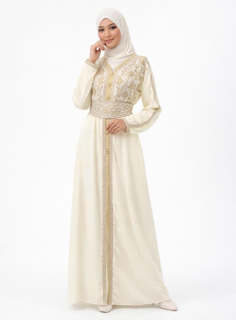 Gilded Flow Abaya