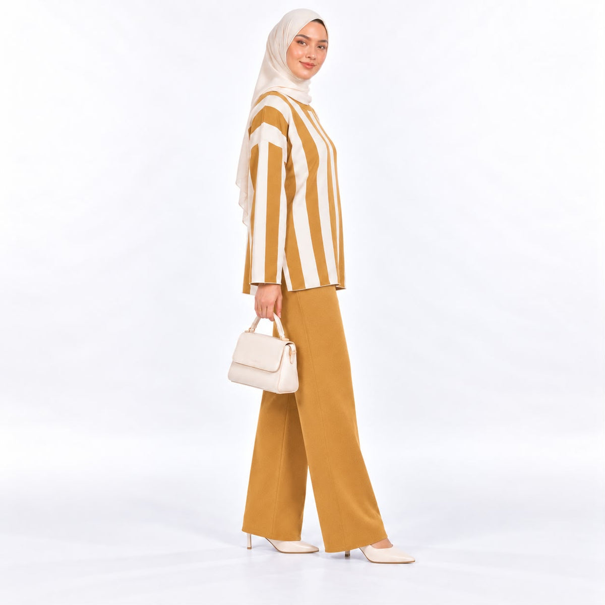 Vertical Stripe Knit Two-piece Collection