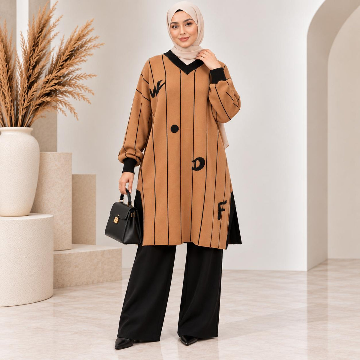 Pinstripe Knit Tunic Collection