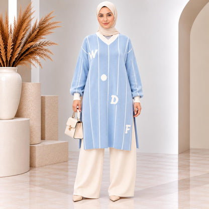 Pinstripe Knit Tunic Collection