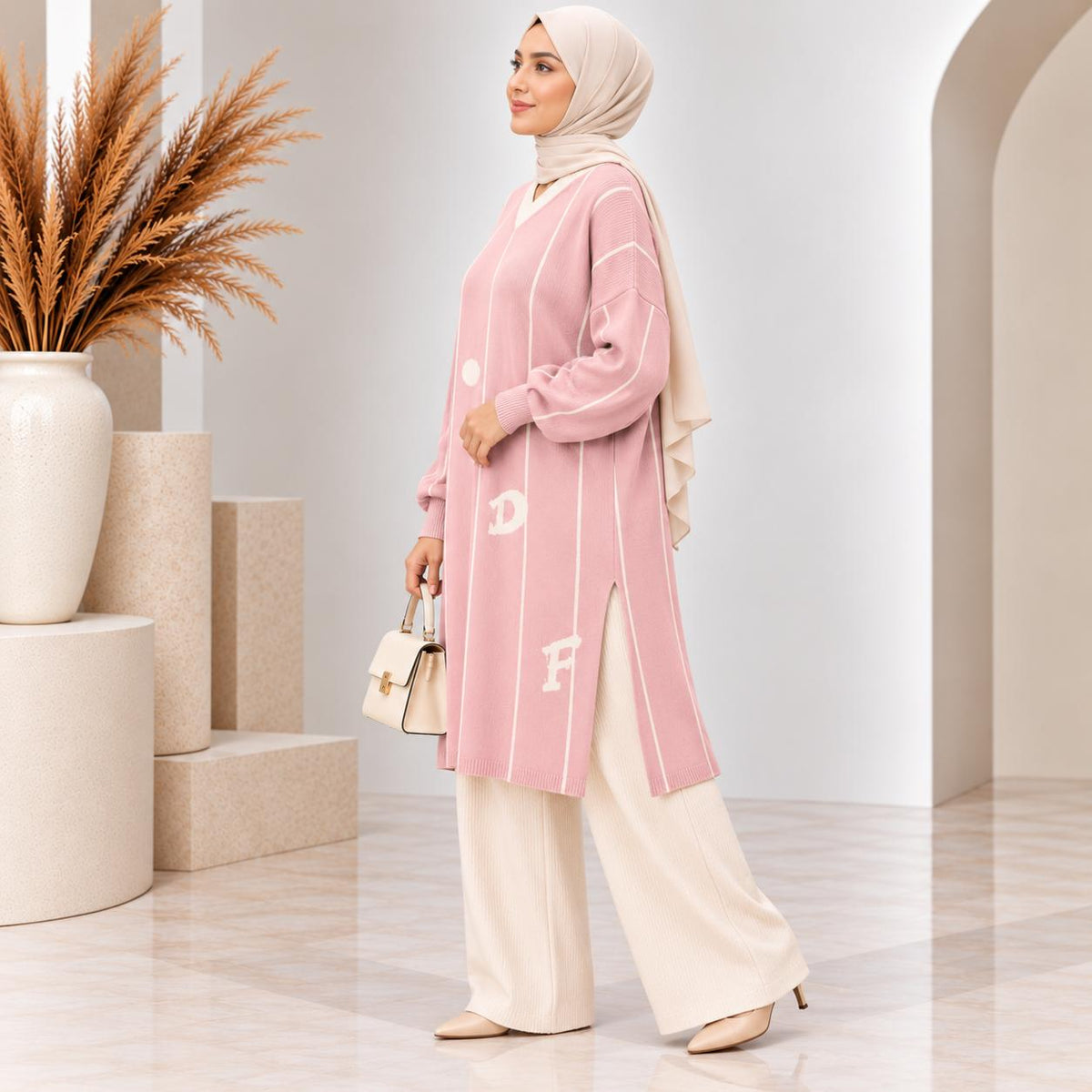 Pinstripe Knit Tunic Collection