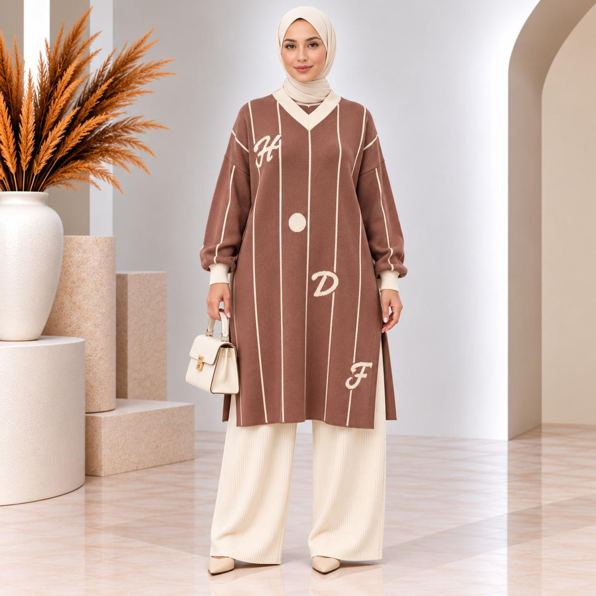 Pinstripe Knit Tunic Collection