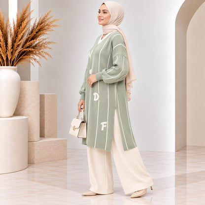 Pinstripe Knit Tunic Collection