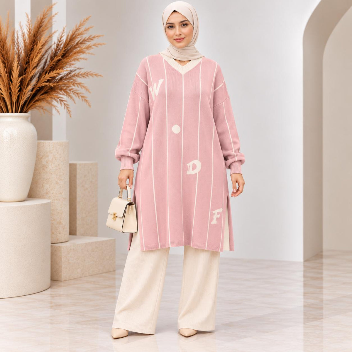 Pinstripe Knit Tunic Collection