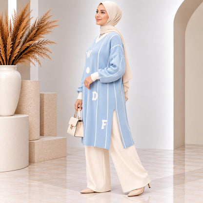 Pinstripe Knit Tunic Collection