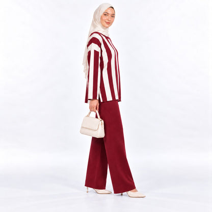 Vertical Stripe Knit Two-piece Collection