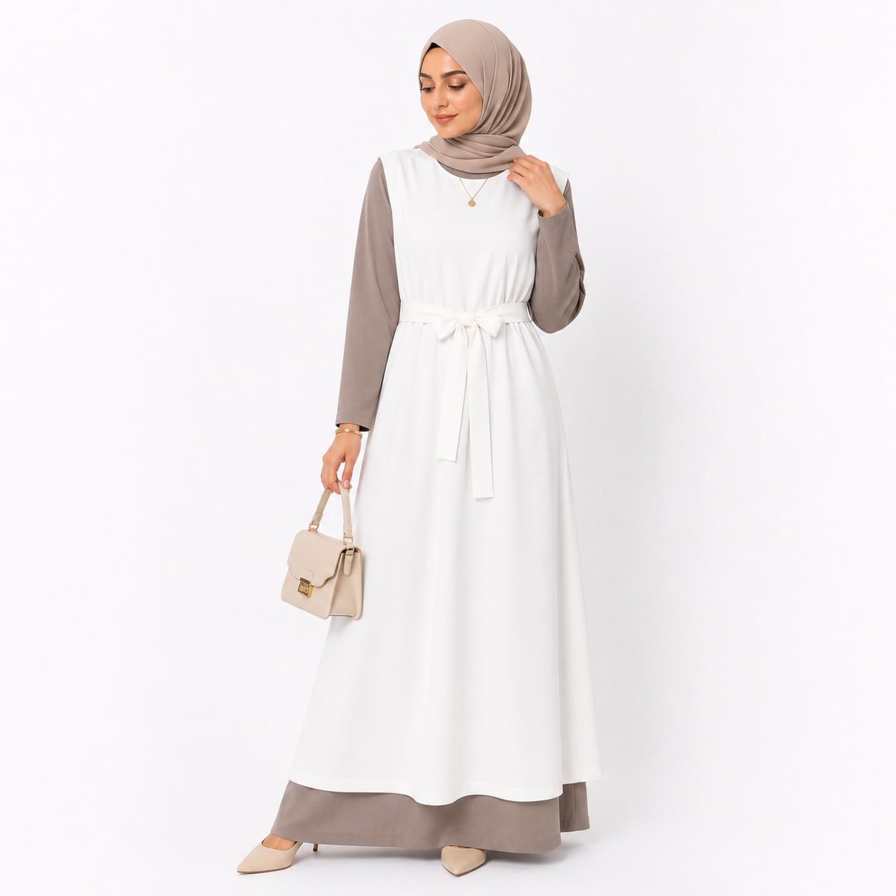 Half Sleeve Maxi Dress