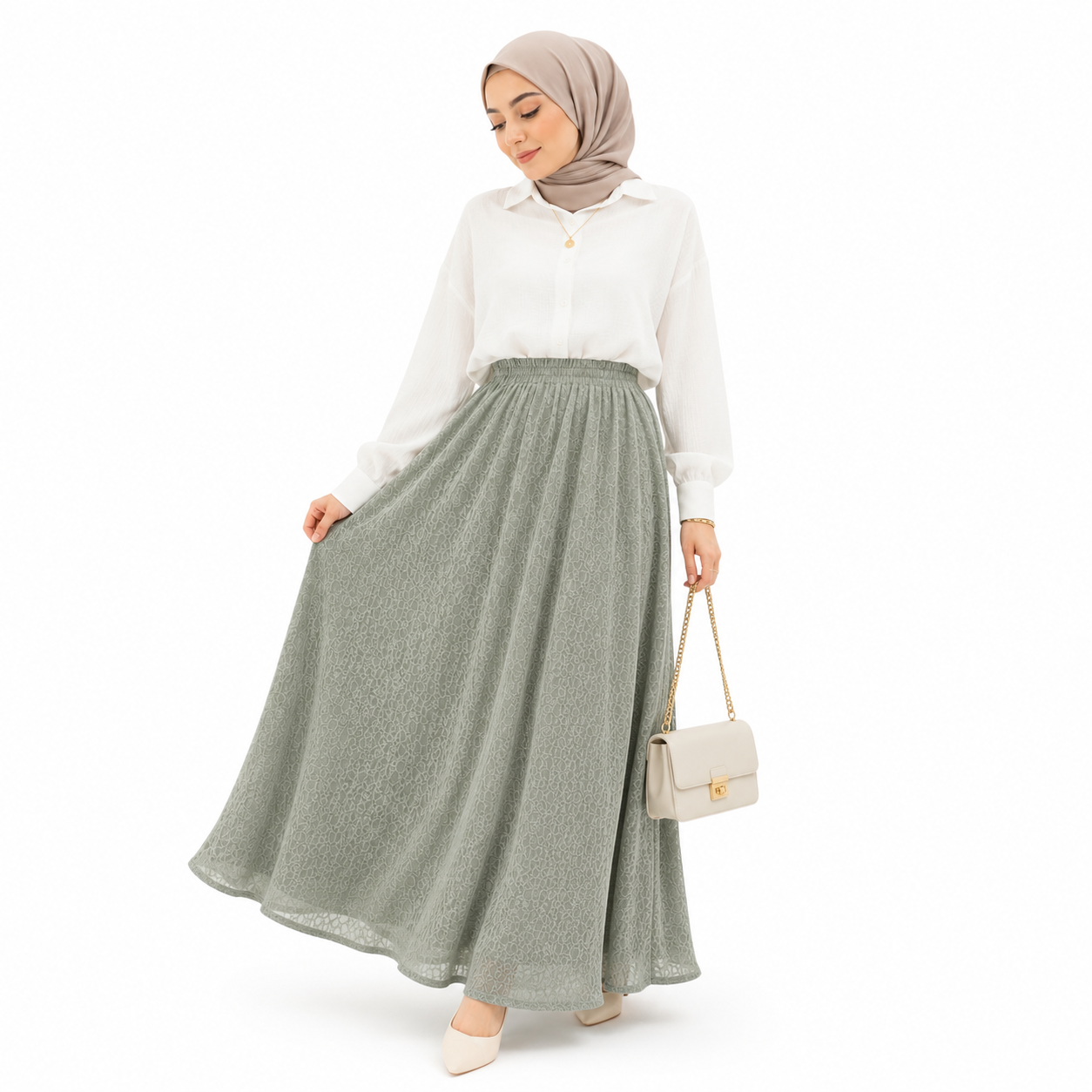 Grace Flow Maxi skirt