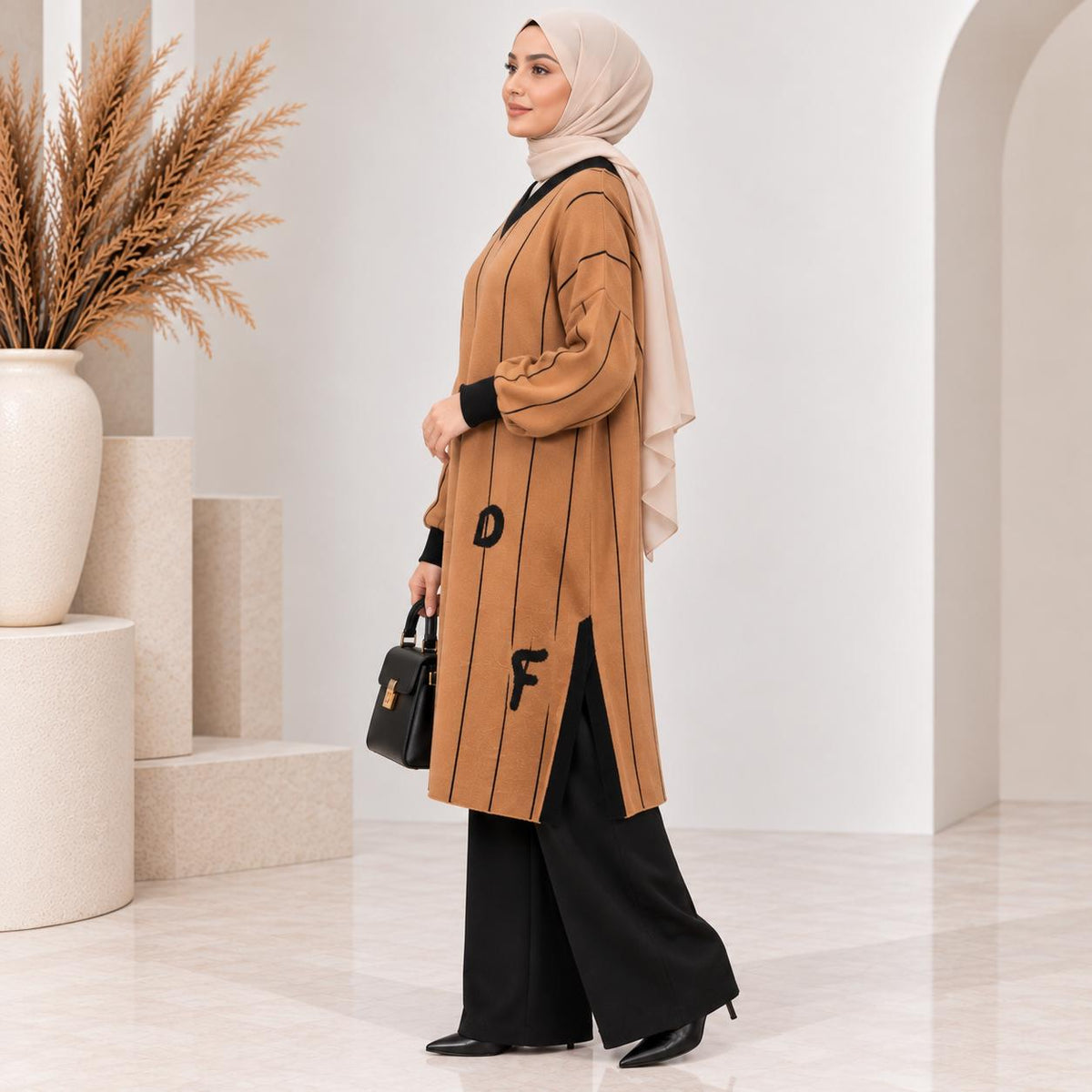 Pinstripe Knit Tunic Collection
