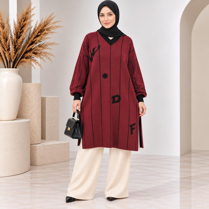 Pinstripe Knit Tunic Collection